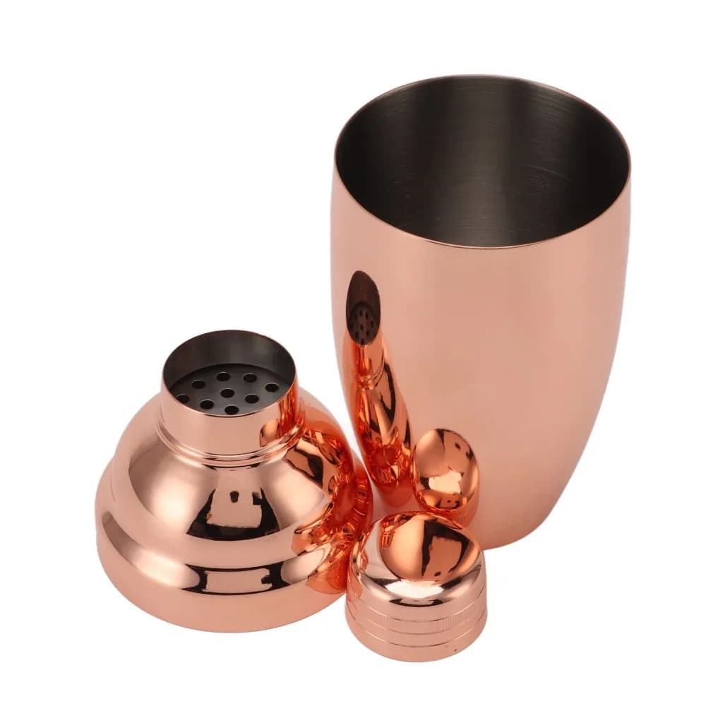 Professional 304 Stainless Steel Cocktail Shaker 500ml Dishwasher Safe Drinking Shaker Rose Gold Bar Shaker Mixer Bartenders