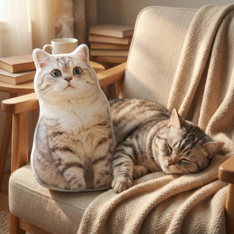 Nuovo cuscino personalizzato con foto di animali domestici, cuscino per bambini in peluche personalizzato, decorazione unica per divano dalla forma irregolare