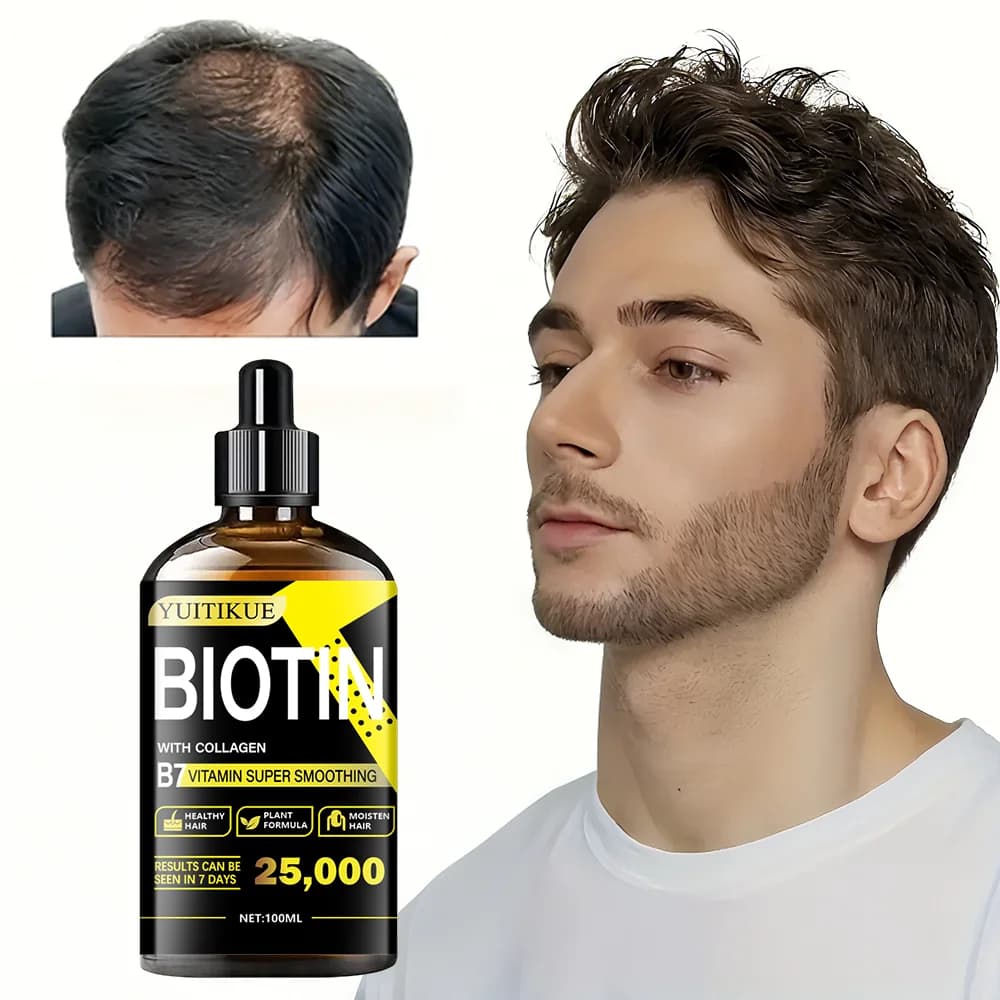 100ml biotin collagen care oil - Rich in vitamin B7, healthy plant-based formula, rapid absorption, for super smooth hair