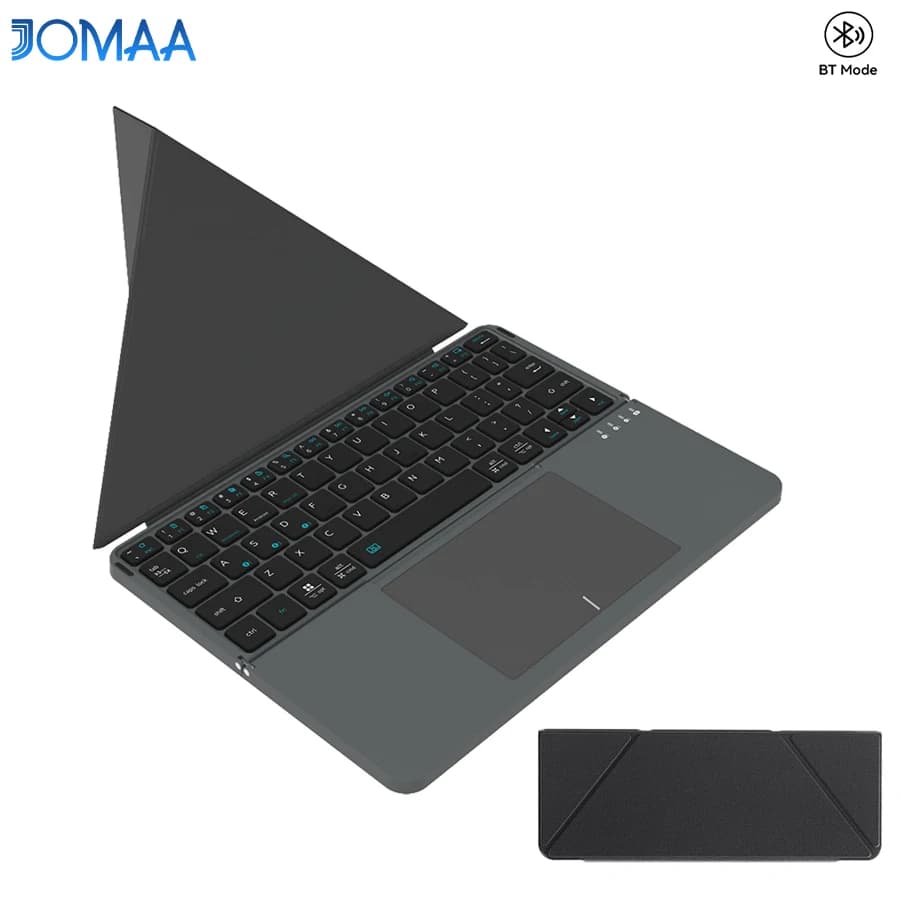 Tastiera wireless pieghevole Jomaa con tastiera Bluetooth ricaricabile touchpad per telefono tablet iPad
