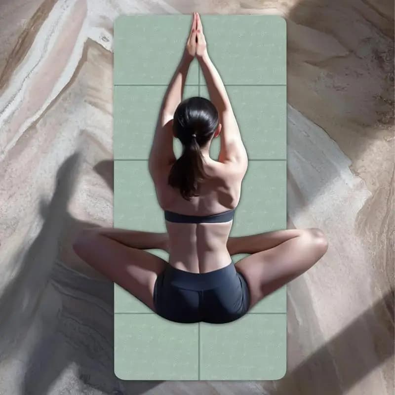 Yoga mat Yoga mat for yoga exercises at home often anti-slip mat for folding floor exercises for pilates for indoor and outdoor use for all fitness