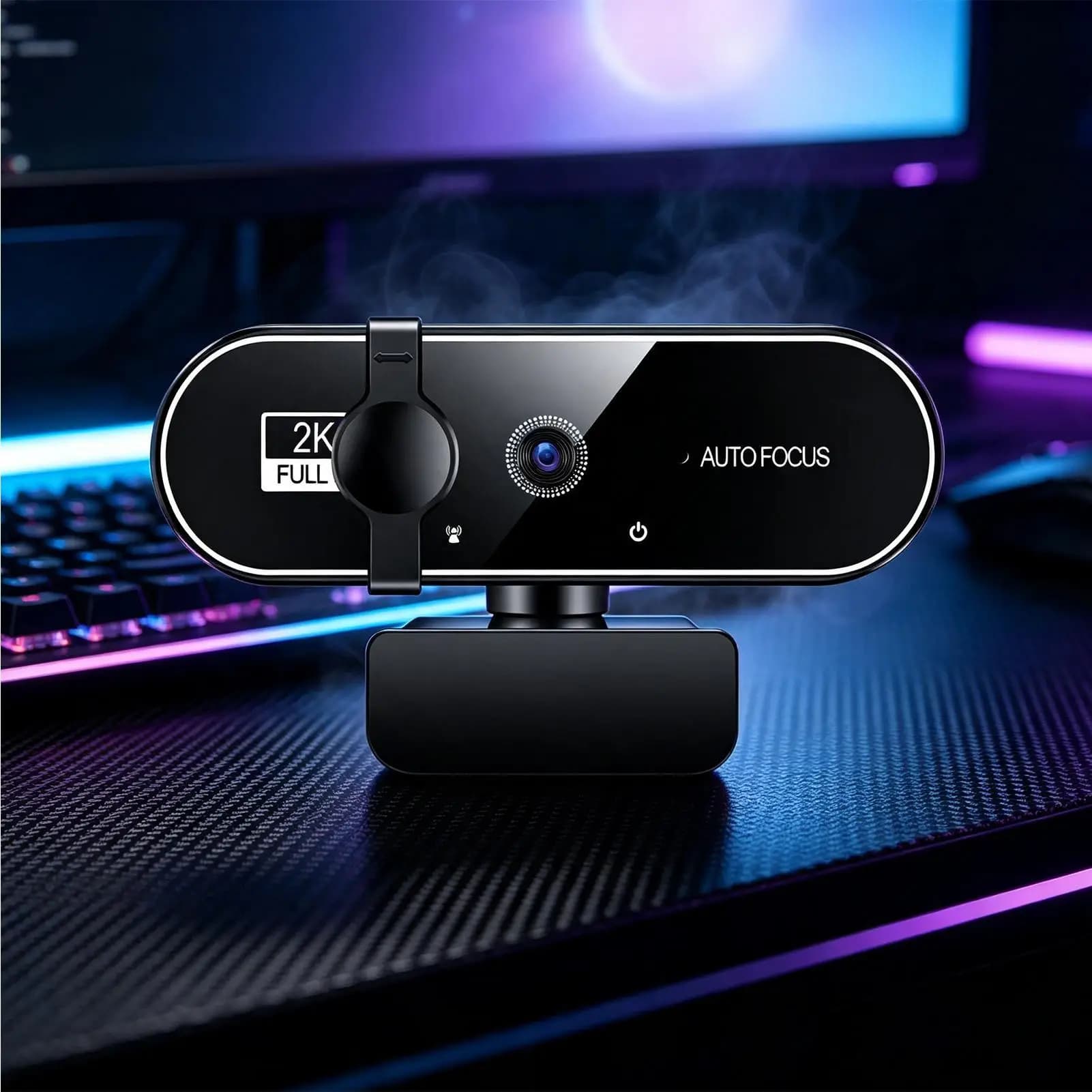 Webcam for PC 2K Laptop Web Camera with Microphone Streaming Meeting Webcam for Students Professionals Streamers Gamers Teachers