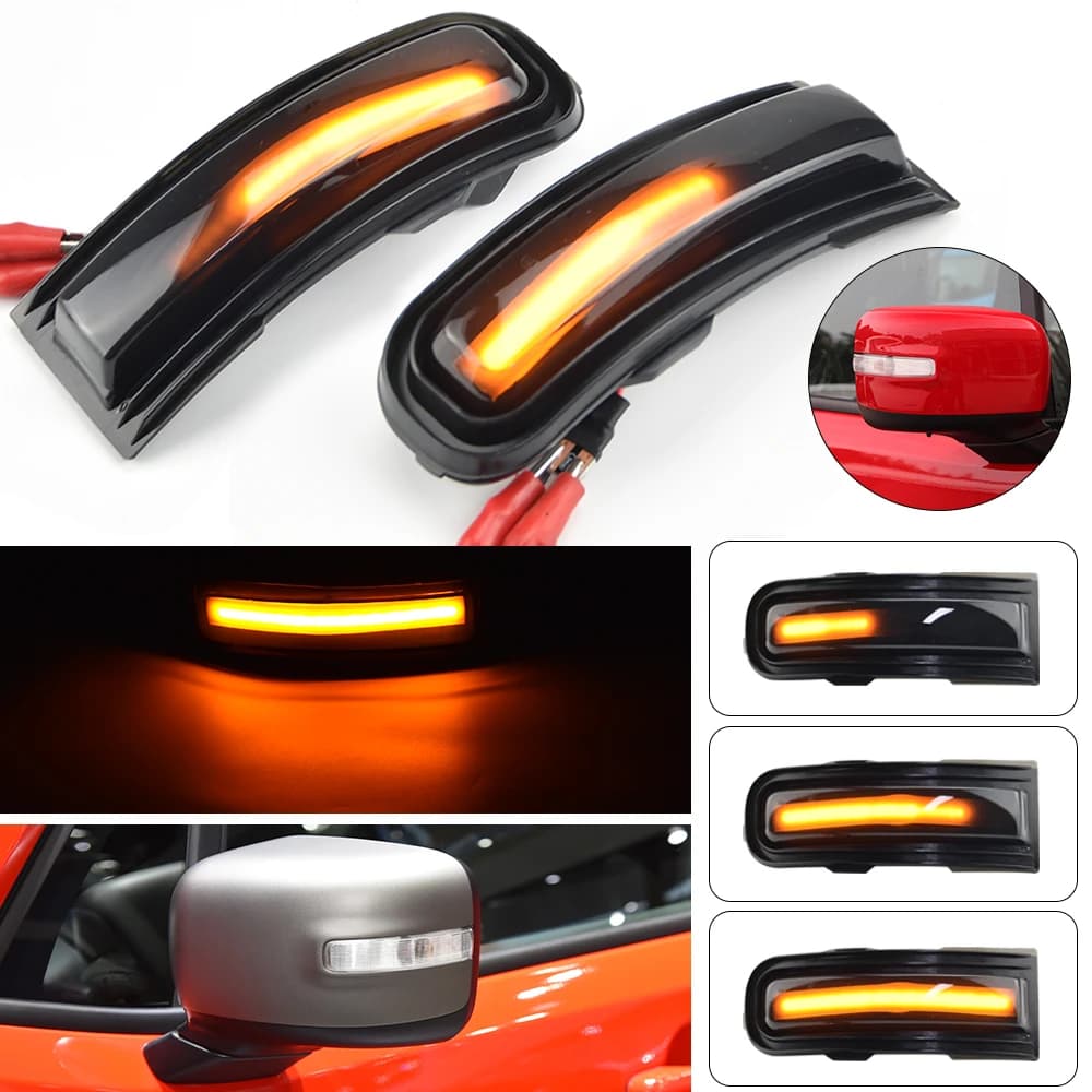 Misura Per Jeep Renegade 2015-2022 2 Pezzi LED Dinamico Indicatori di direzione Luce Specchietto Laterale Lampeggiante Freccia Lampeggiatore Sequenziale Ripetitore