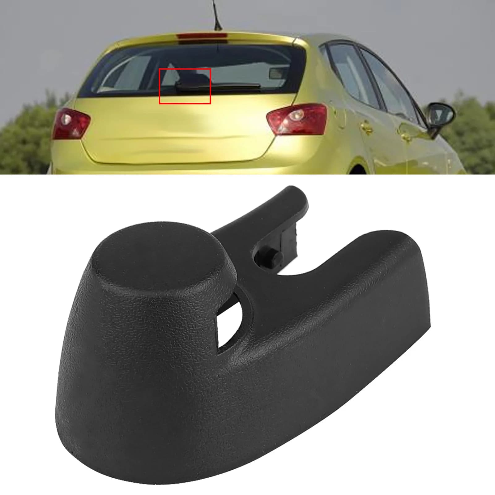 Auto Rear windscreen wiper arm cover Cap for Seat Altea 5P Ibiza 6L 6J Leon 1P Toledo