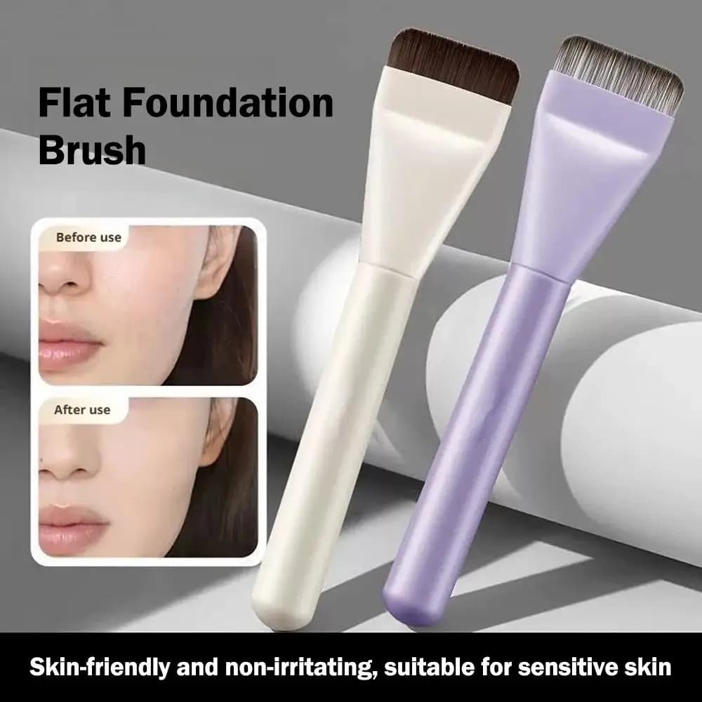 Pennello per fondotinta ultra sottile Pennello per contorno viso senza traccia Pennello per contorno piatto Pennello per fondotinta in crema Pennelli per trucco liquido