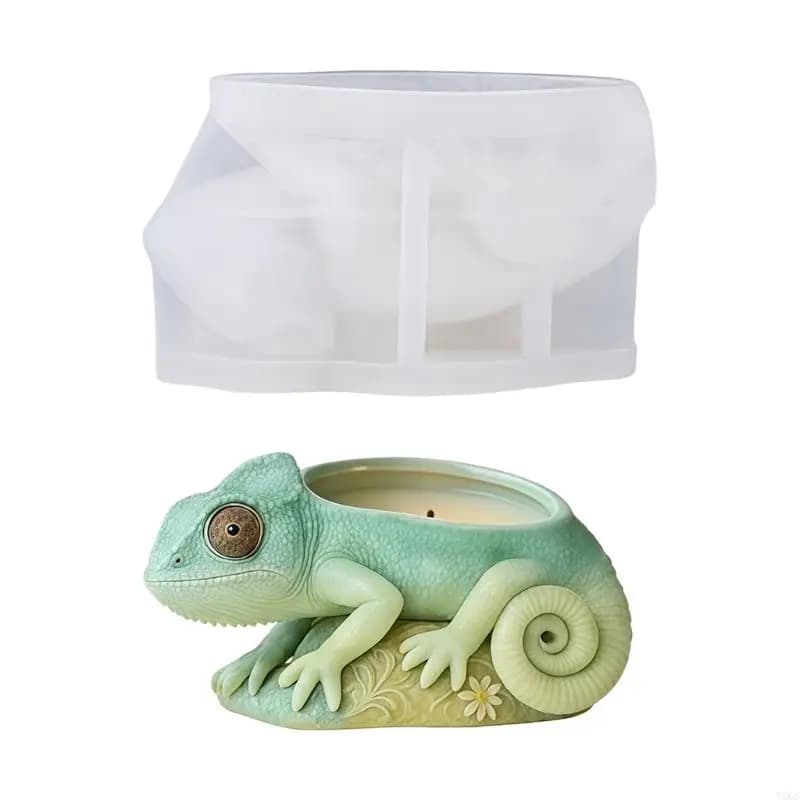 Creativo FAI DA TE Forma Rettile Stampo Fioriera In Silicone Per Artigianato In Resina Epossidica Decorazioni Per Casa