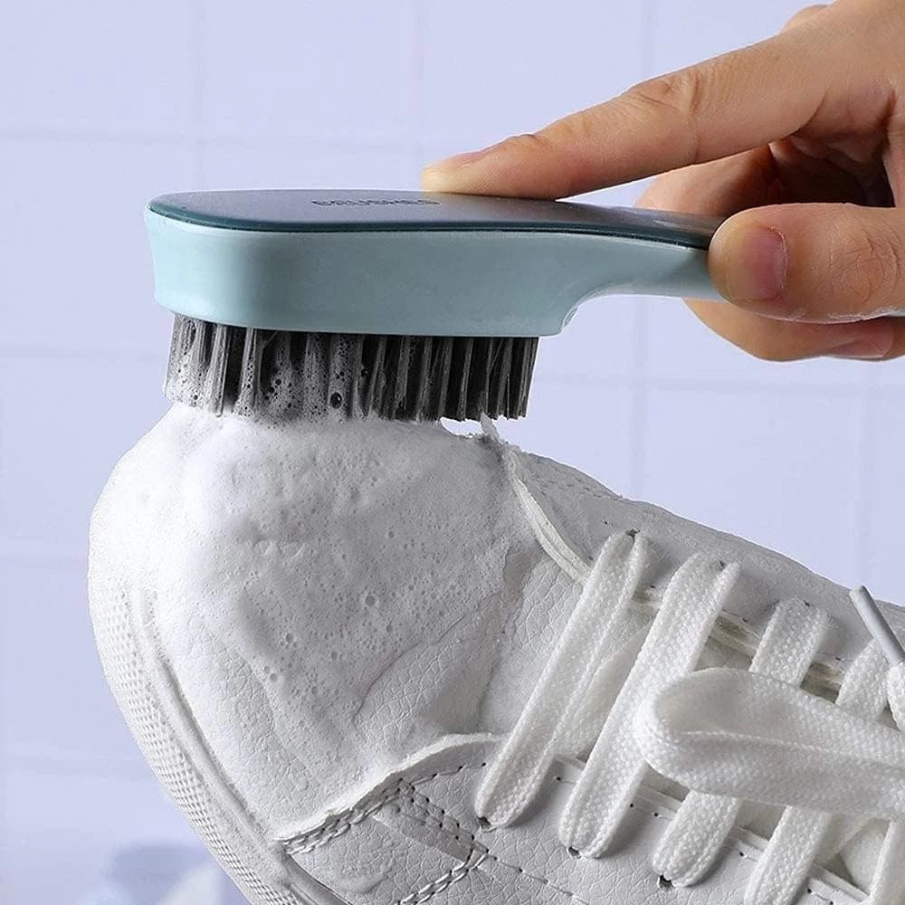 Spazzola per scarpe ecologica, resistente, per la pulizia di vestiti, scarpe bianche, sneaker e stivali.