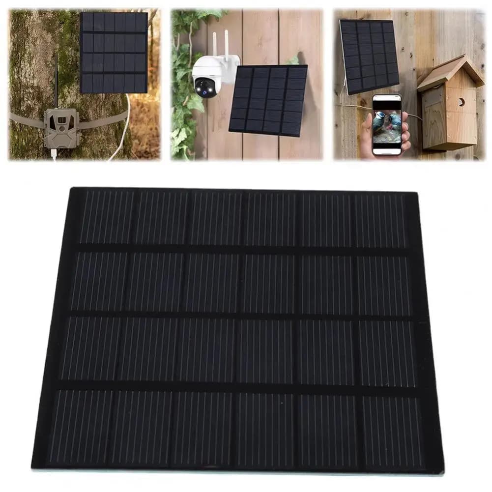 Caricatore da pannello solare portatile 2025 Pannello di alimentazione di emergenza universale da esterno ad alta efficienza di conversione da 1,5 W 6 V per ventole di telefoni
