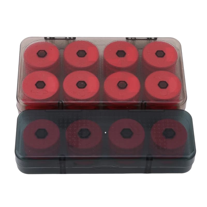 8/16pcs Foam Bobbins Line Box Wraping Edge Fishing Line Tree Fishing Rectangular Hook Rig Exhaust Storage Case Fishing Equipment Box