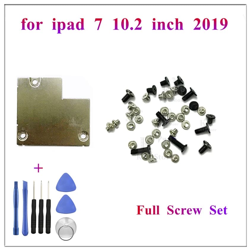 1 pz cavo flessibile LCD piastra staffa metallica supporto copertura in ferro per IPad 7 10.2 2019 7th Gen vite completa bullone interno parti di ricambio