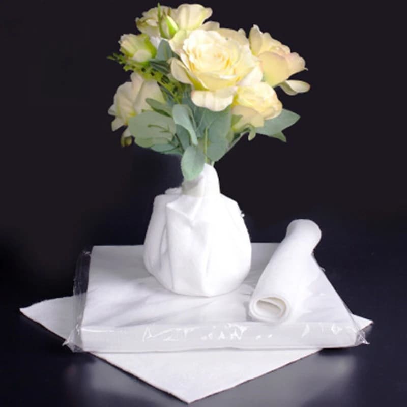 Carta di cotone idroassorbente per fiori freschi, bouquet di fiori, cotone idratante per radici, materiali per confezionamento fai da te