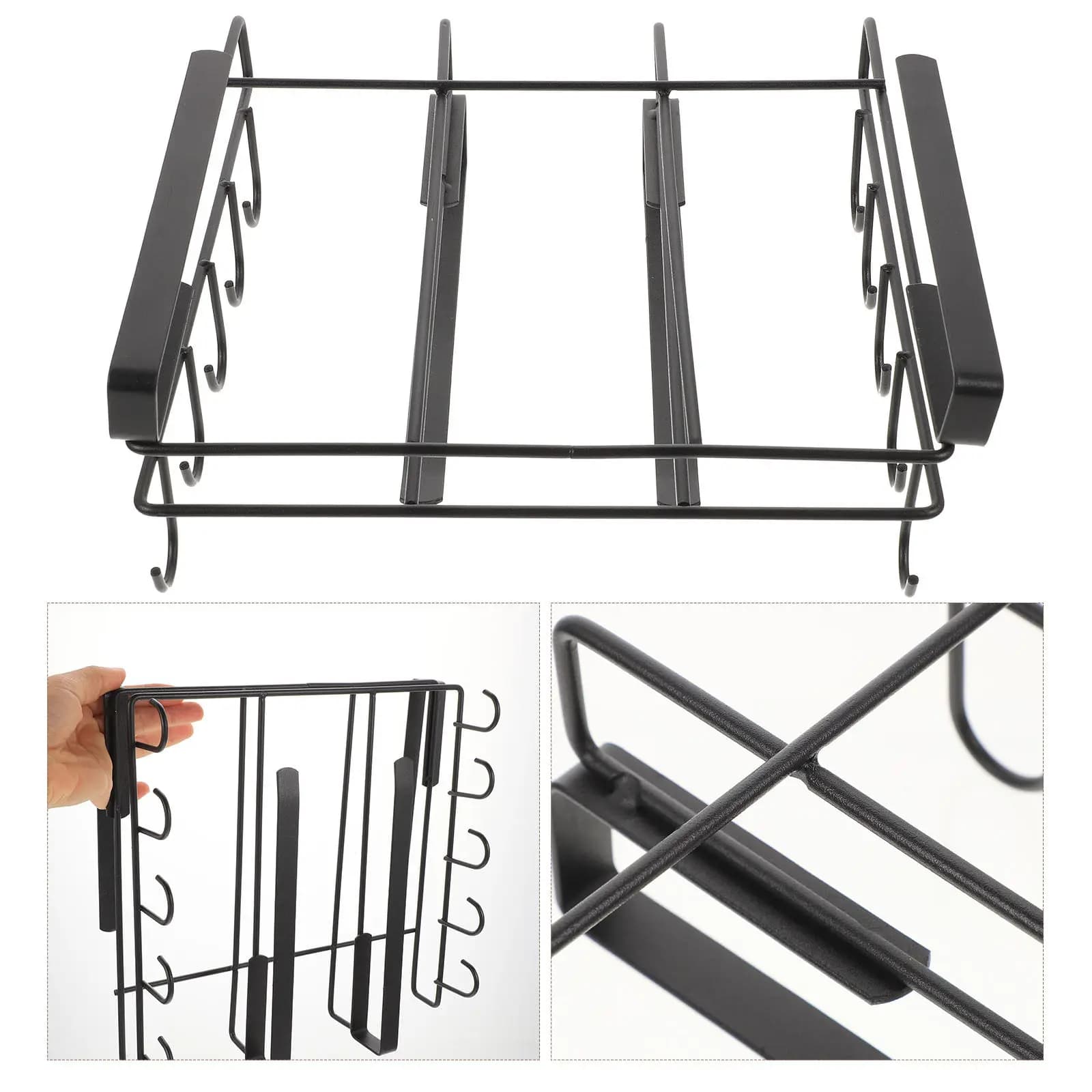 Metal Cutting Board Holder Under Cabinet Shelf Mug Storage Organizer Kitchen Pot Lid Rack Chopping Board Holder Anti-Skid