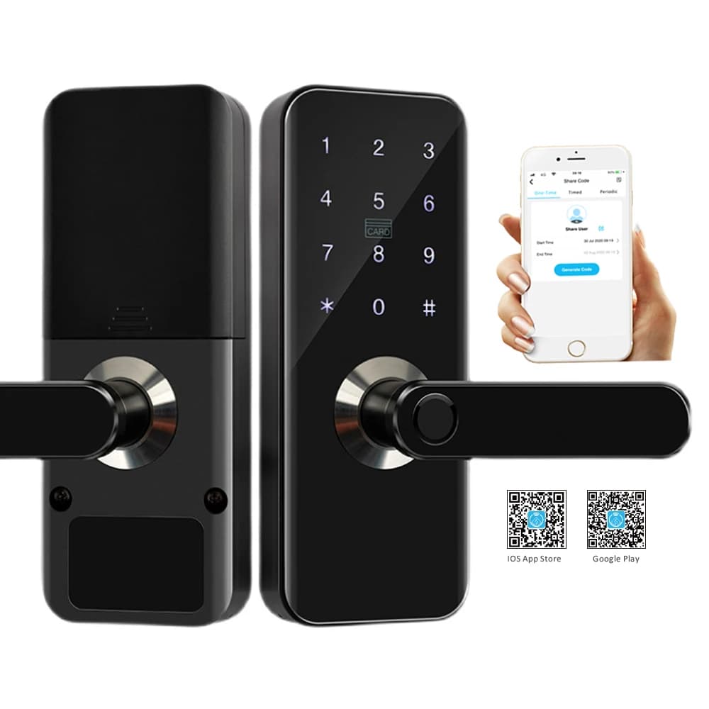 Serratura senza chiave impermeabile con serratura Smart WIFI di vendita calda NFC controllata con gateway per Airbnb domestico
