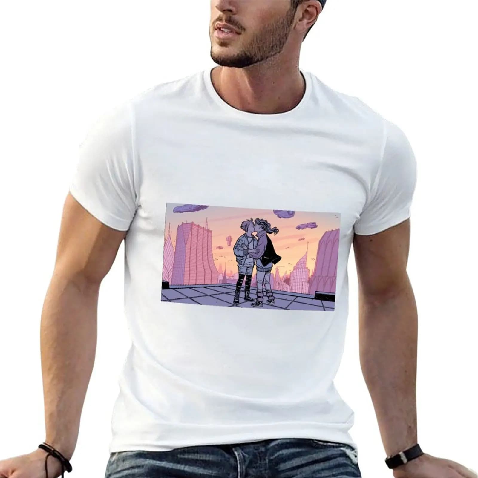 Paper Girls LGBT Art T-Shirt anime t shirts sublime cotton t shirt men