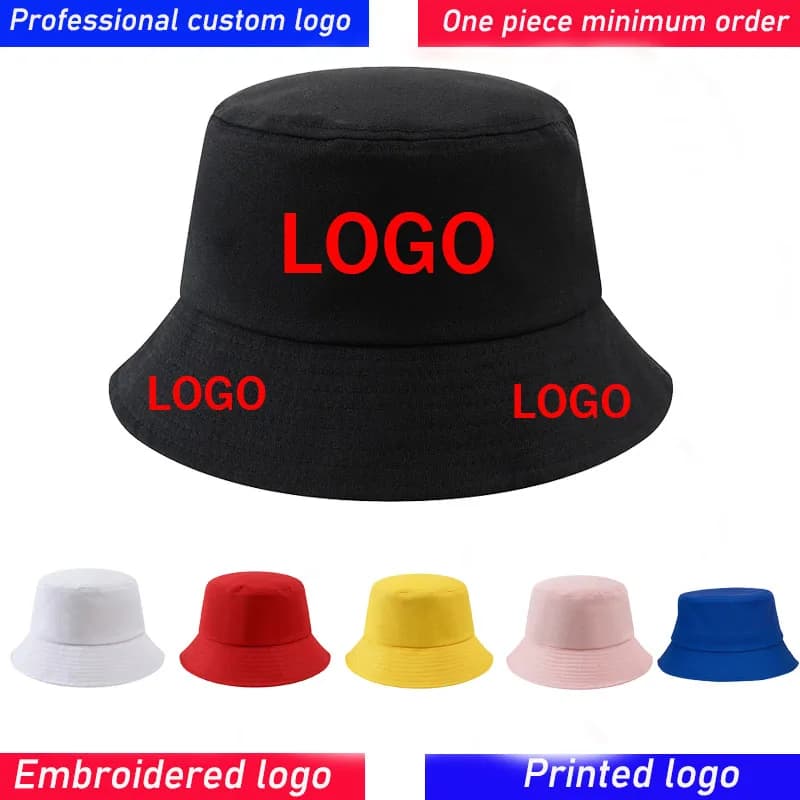 Ricamo personalizzato fai-da-te Logo stampato Cappello da pescatore estivo Cappello Panama da esterno Protezione solare Cappello da caccia da pesca Cappello da sole da donna per uomo