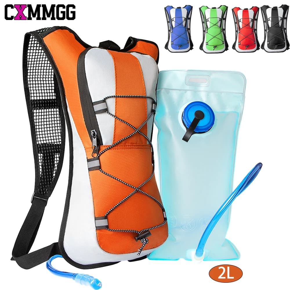 Water backpack Water backpack with 2 liters water bladder, light insulating water backpack for cycling, hiking, running, climbing