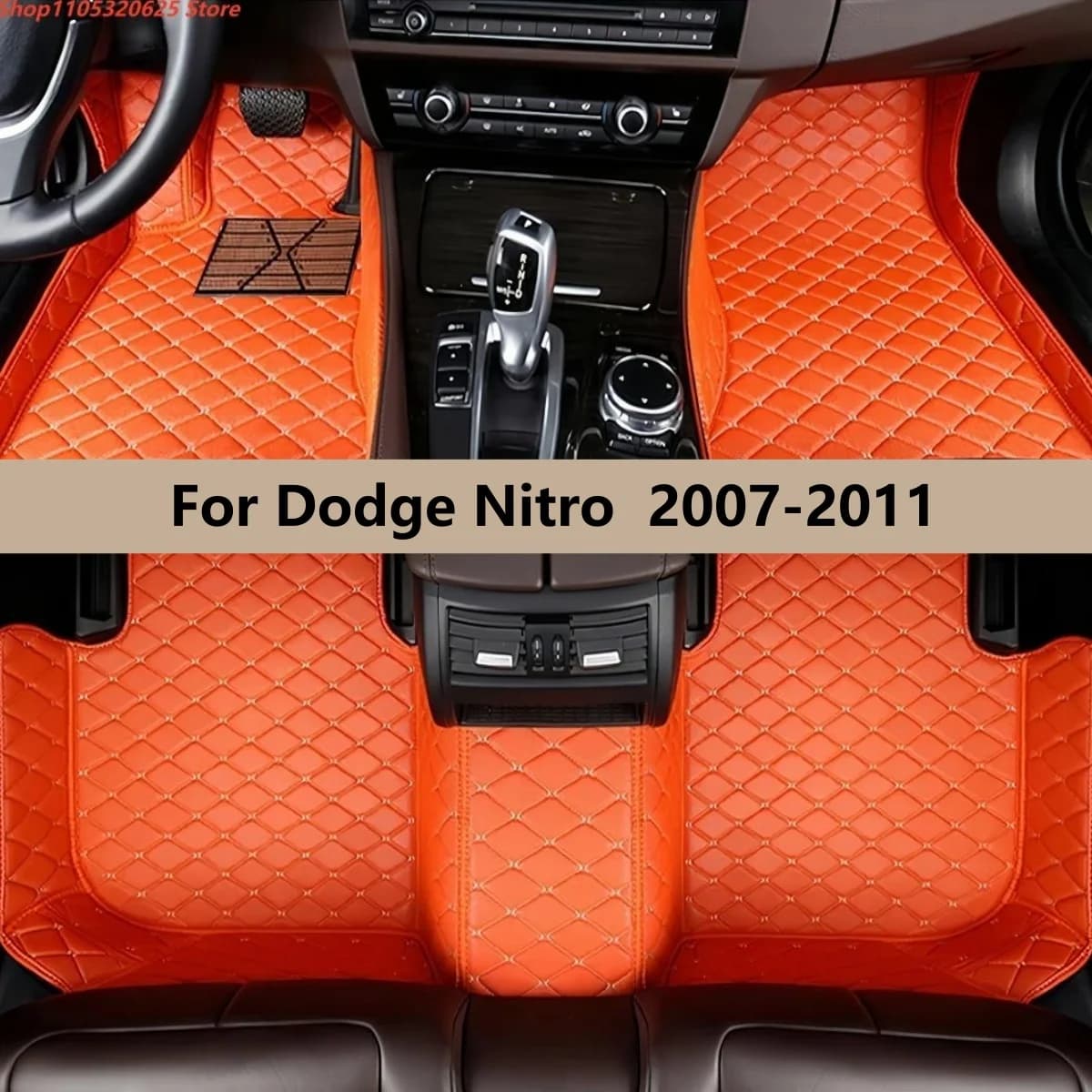 Tappetini per auto per Dodge Nitro 2007 2008 2009 2010 2011 Accessori auto Tappeto in pelle impermeabile antiscivolo
