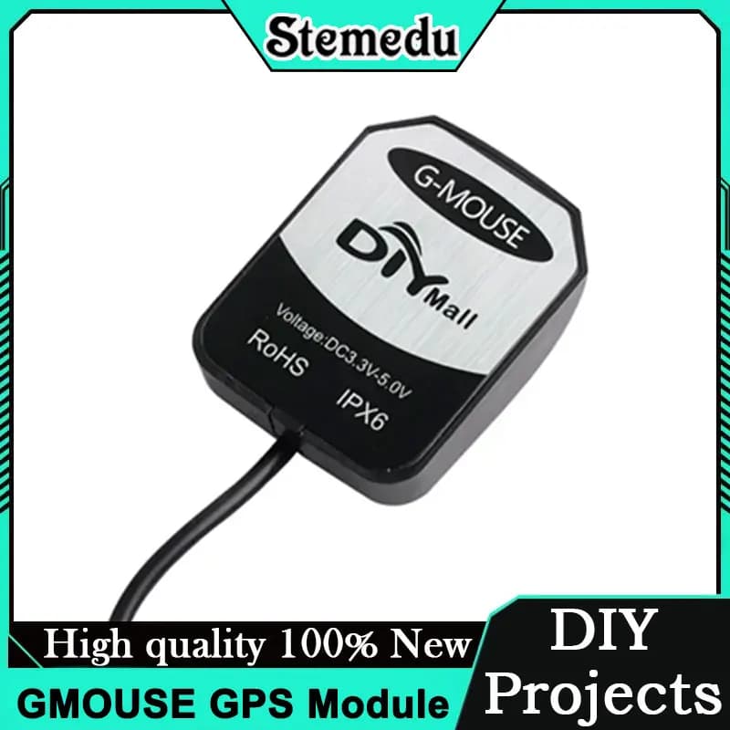 VK-162 USB GPS receiver Dongle with magnetic antenna - High sensitivity navigation module for PC Raspberry Pi Windows Linux