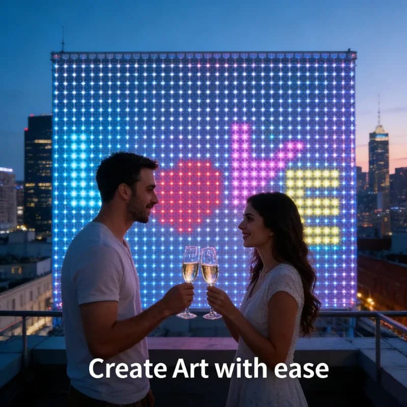 400LED Intelligent Curtain DIY Music Rhythm Ambient Fairy Lights for Christmas Window Curtain Party Background Decoration