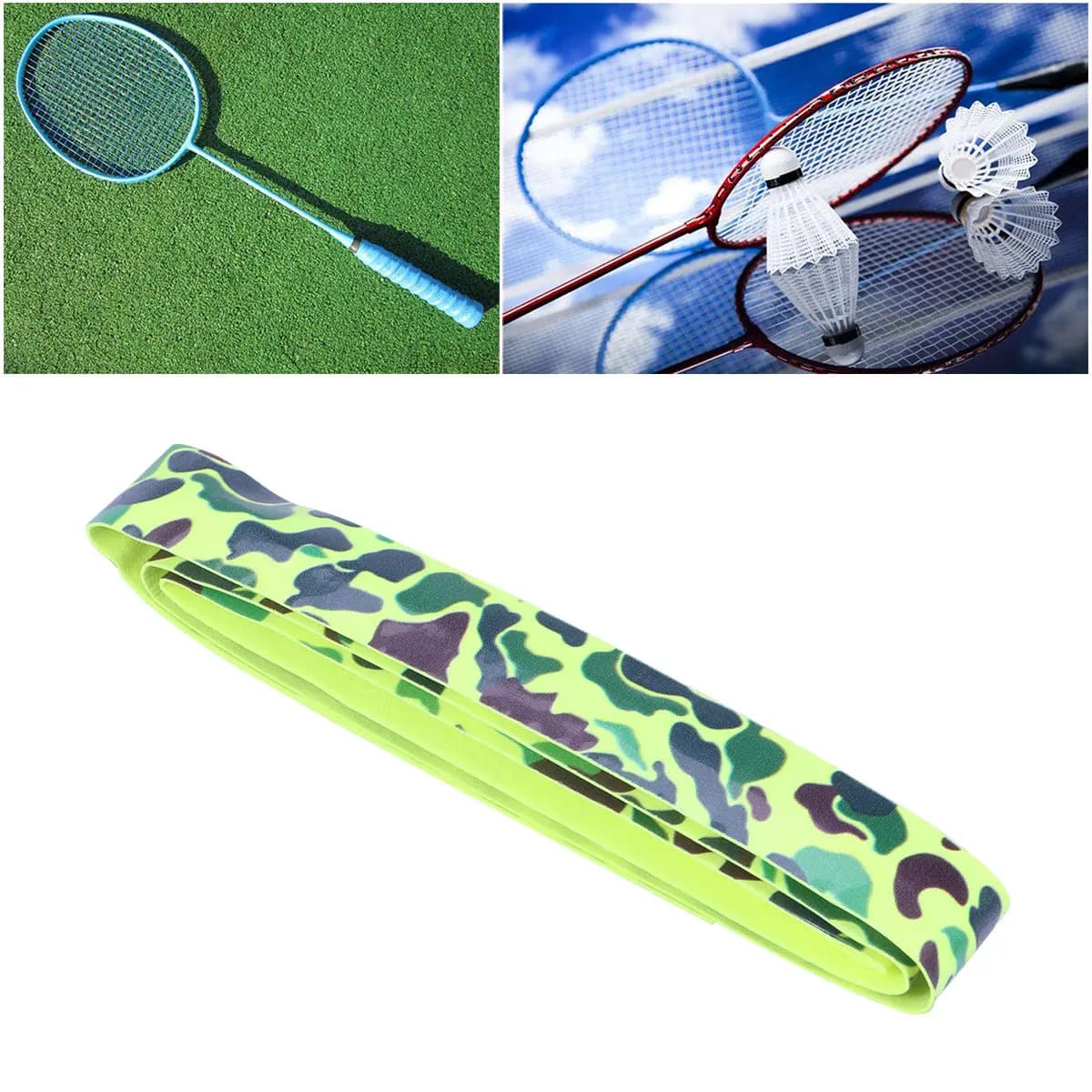 Badminton Racket Grip Tape Tennis Overgrip Anti Slip Moisture Remove for Badminton Squash Tennis Fishing Rod Jump Rope