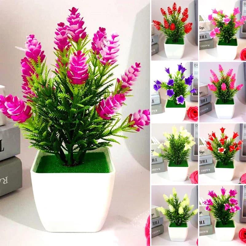 1 pcs artificial fruit plants Bonsai small tree pot plant Bonsai flower fake flowers pot ornaments plant fake decorations for house in pot