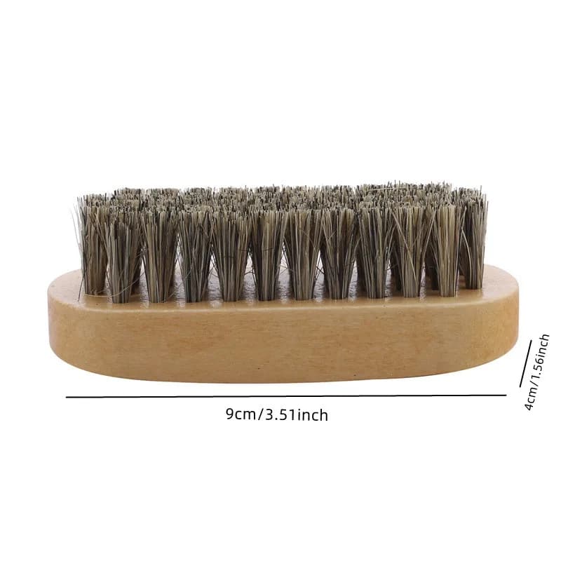 Mini spazzola quadrata piccola in legno con retro tartaruga Spazzola per scarpe in legno massello Spazzola per olio di pulizia Spazzola per maiale Spazzola per lucidatura per vendite dirette all'ingrosso