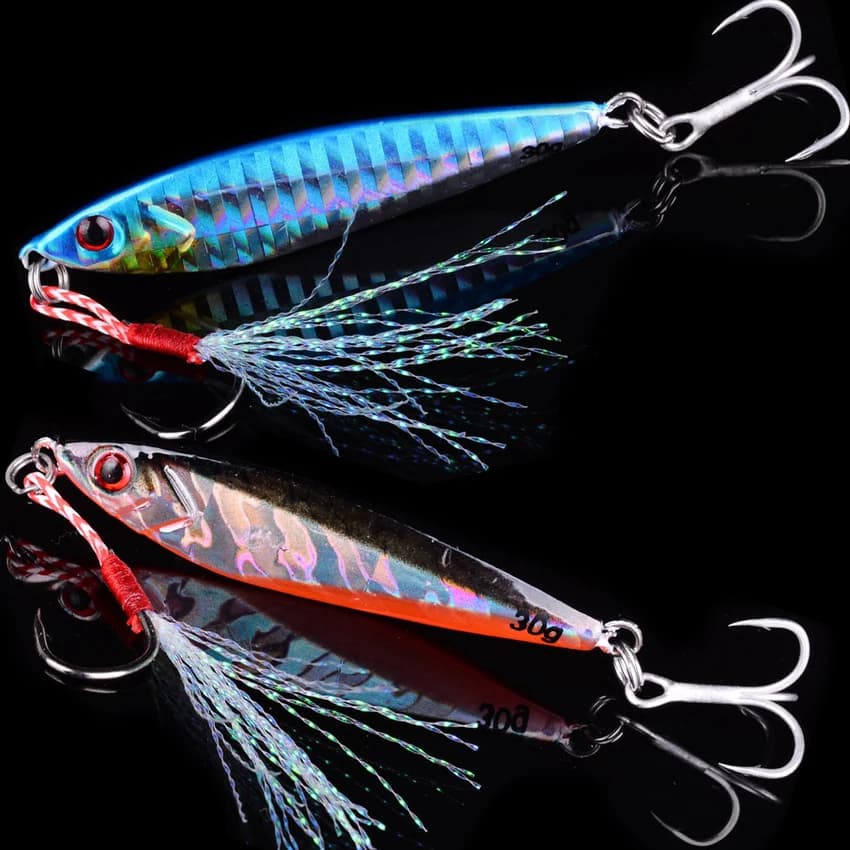 Jig in metallo VIB Richiamo di pesca 14g 21g 30g Esche affondanti Maschere di mare Cucchiaio Pesca invernale Buono per la pesca Jigging Richiamo Esca per ghiaccio duro