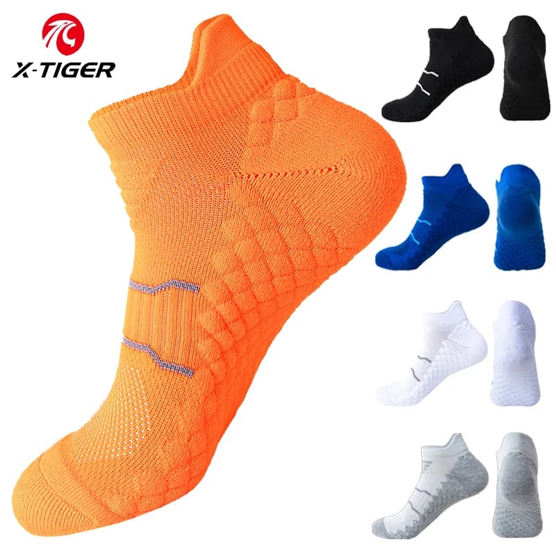 X-TIGER Men Ankle Socks Mesh Ventilating Comfort Fit Performance Breathable Casual Athletic Cycling Socks