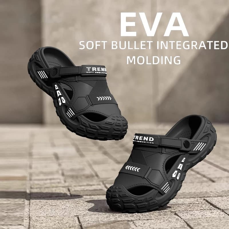 Scarpe da zoccoli indossabili estive da uomo all'aperto Sandali antiscivolo traspiranti resistenti agli odori