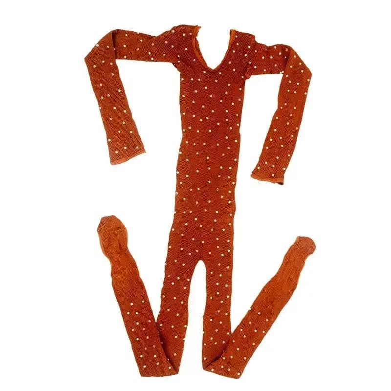 Collant a rete professionali da donna per sala da ballo e ballo latino Lingerie in filato duro Calze per il corpo Calze in nylon