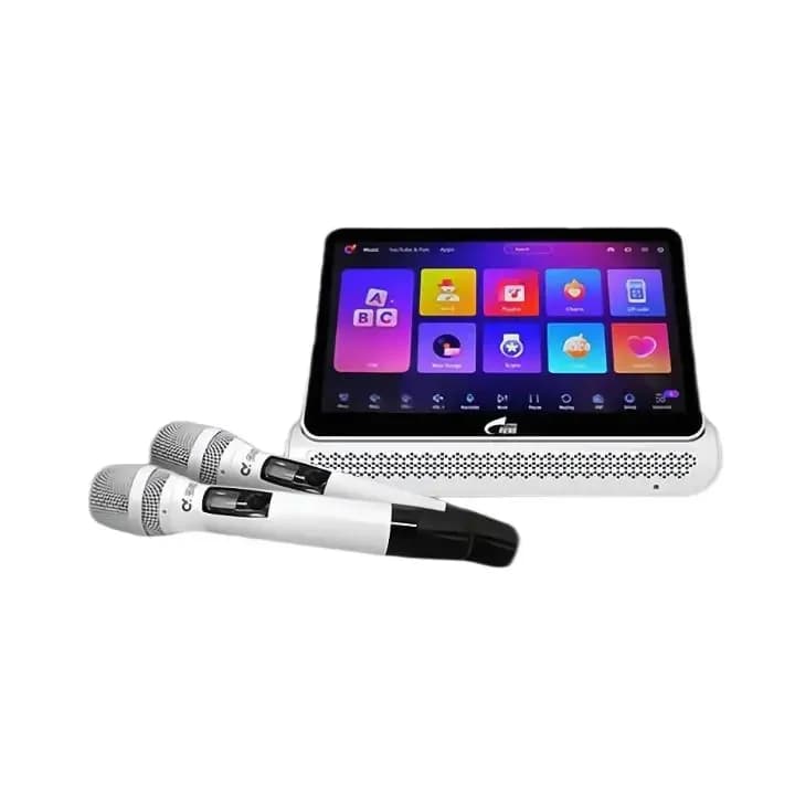 Berase Macchina per karaoke portatile Microfono per karaoke wireless Blueteath che supporta riunioni di famiglia e intrattenimento