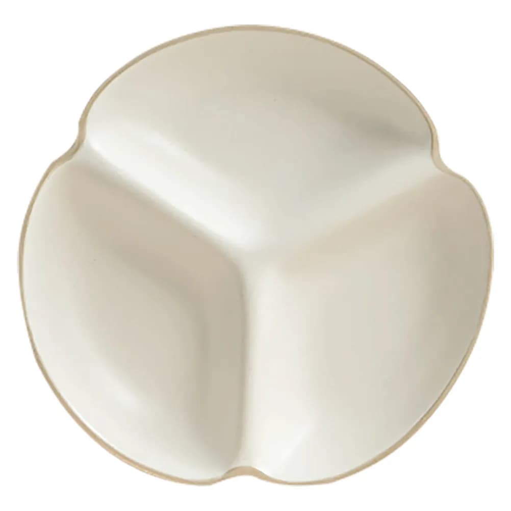 3 Spart Ceramic Plate with Porction Control Design, Ideal for Diet and Weight Management, to Serve Breakfasts, Fruits, Ravioli