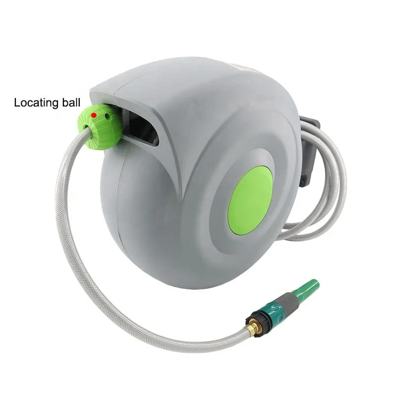 Stainless Steel Portable Wire Spool / Garden Pipe Retractable High Pressure Water