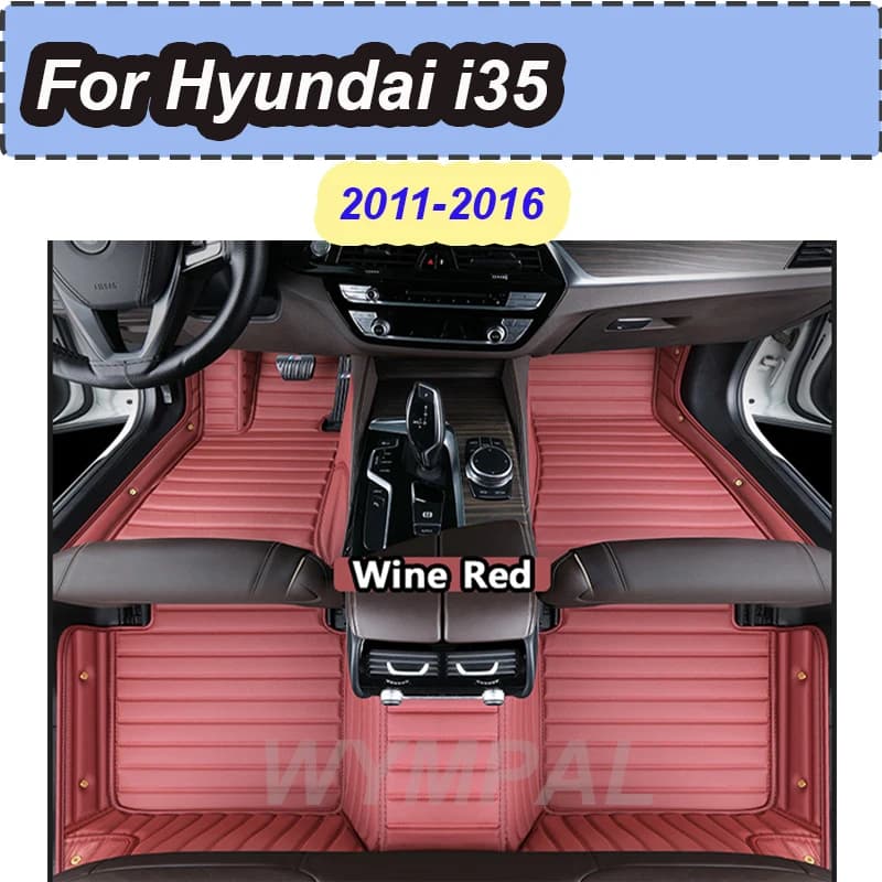 LUXURI Tappetini Per Auto Per Hyundai i35 Elantra Avante MD UD 2011 ~ 2016 Tappetino In Pelle Tappeto di Lusso Auto Interni Accessori Auto