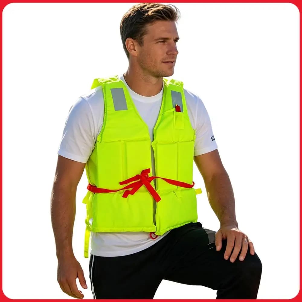 Oxford Fabric Safety Life Vest Seawater Erosion Resistance Water Sports Survival Vest Fishing Life Jackets for Skiing Driving