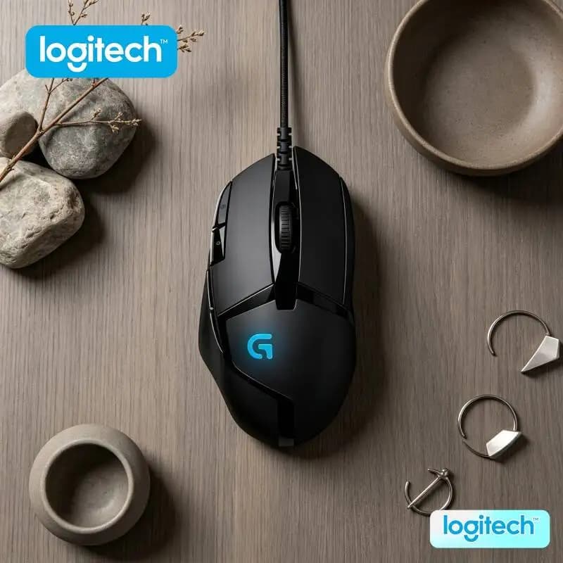 Mouse da Gaming Logitech G402 ad Alta Precisione, Sensore Ottico Delta Zero, 8 Pulsanti Personalizzabili, Risposta 1ms, Antiscivolo