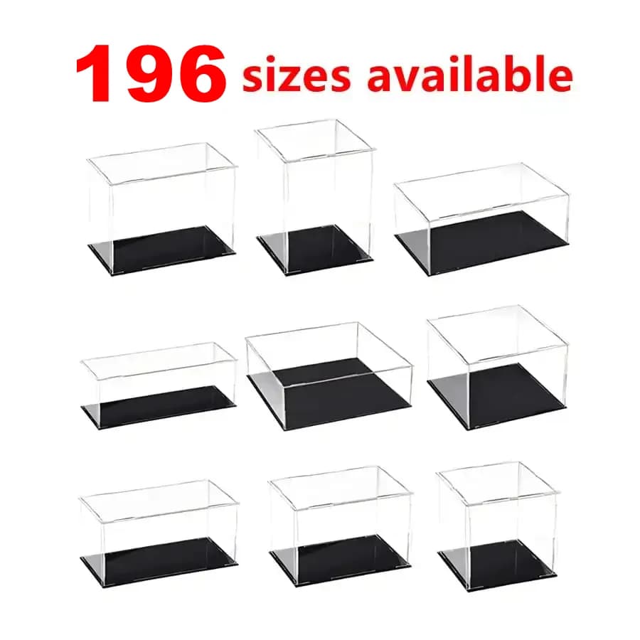 1pc Clear self-assembled acrylic display box dustproof storage display cabinet, suitable for car models/toys/collectibles