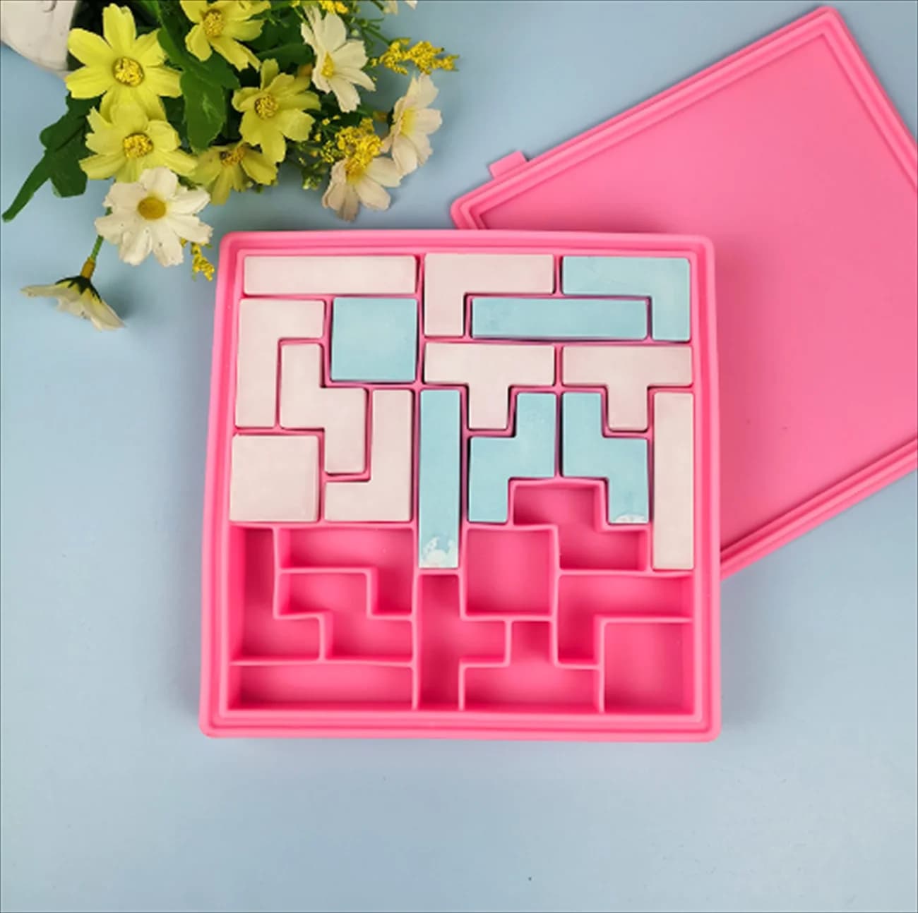 Nuovo stile 25 fori stampo per ghiaccio cristallo russo giocattolo squishy stampo in gesso blocchi di costruzione stampo per torta aroma fai da te decorazione della casa