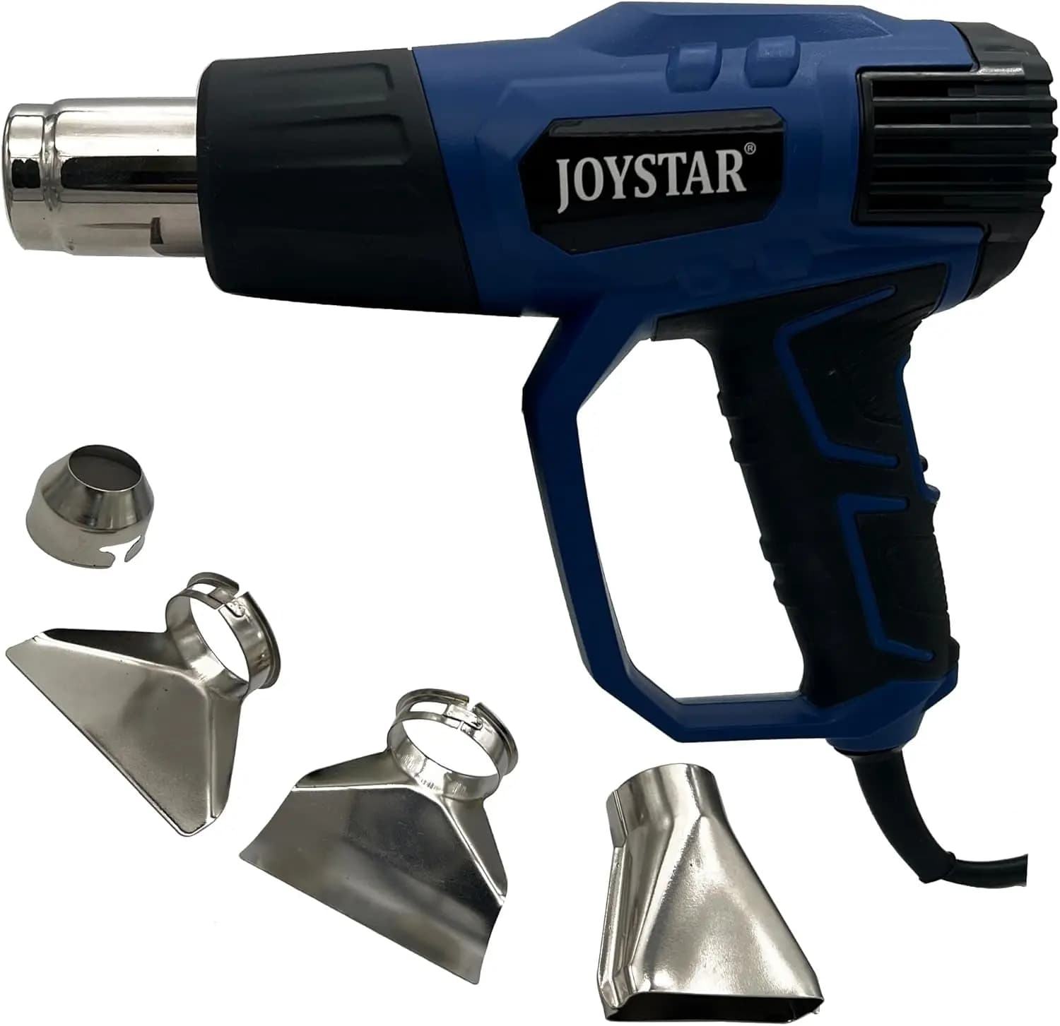 Pistola Termica Professionale da 1500W con Controllo della Temperatura Variabile, 4 Ugelli per Artigianato, Termoretrazione PVC, Rimozione Vernice