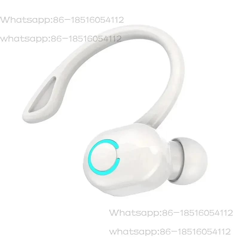 Bluetooth 5.2 Wireless Headset Single Ear-Hook Earplugs Ultra Long Battery Life Business Earphone Mobile Phone Headphone Earbuds