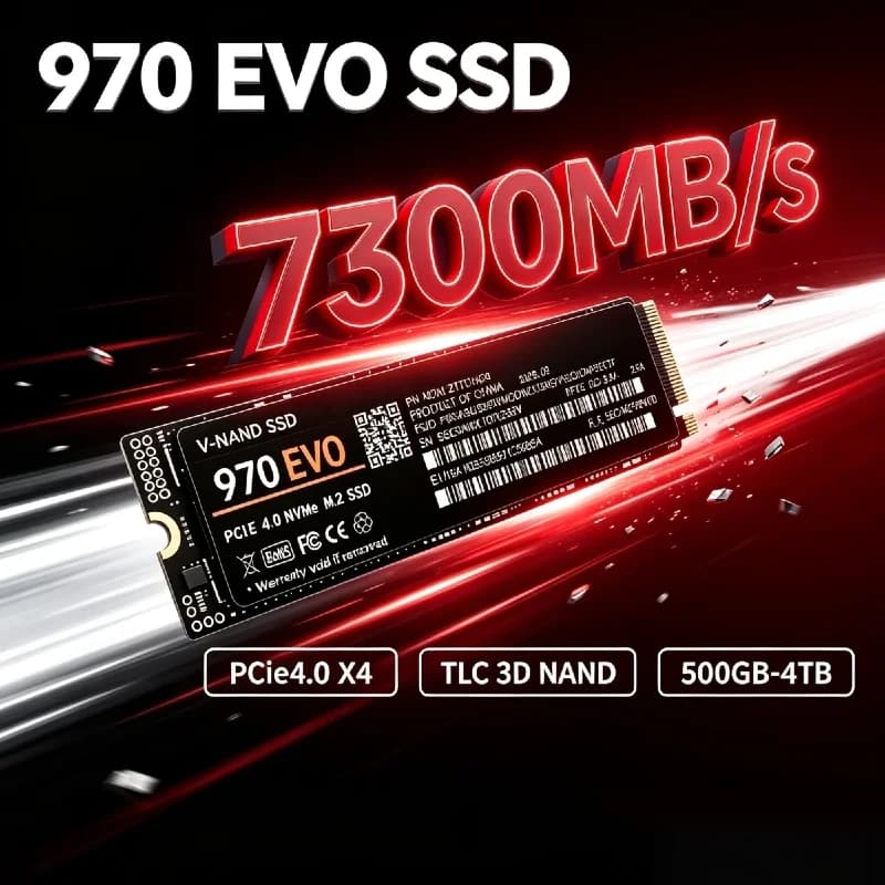 970 EVO Internal NVMe SSD M.2 2280 PCIe 4.0 x4 Solid State Disk 500GB 1TB 2TB 4TB Storage Upgrade For Desktop Laptop
