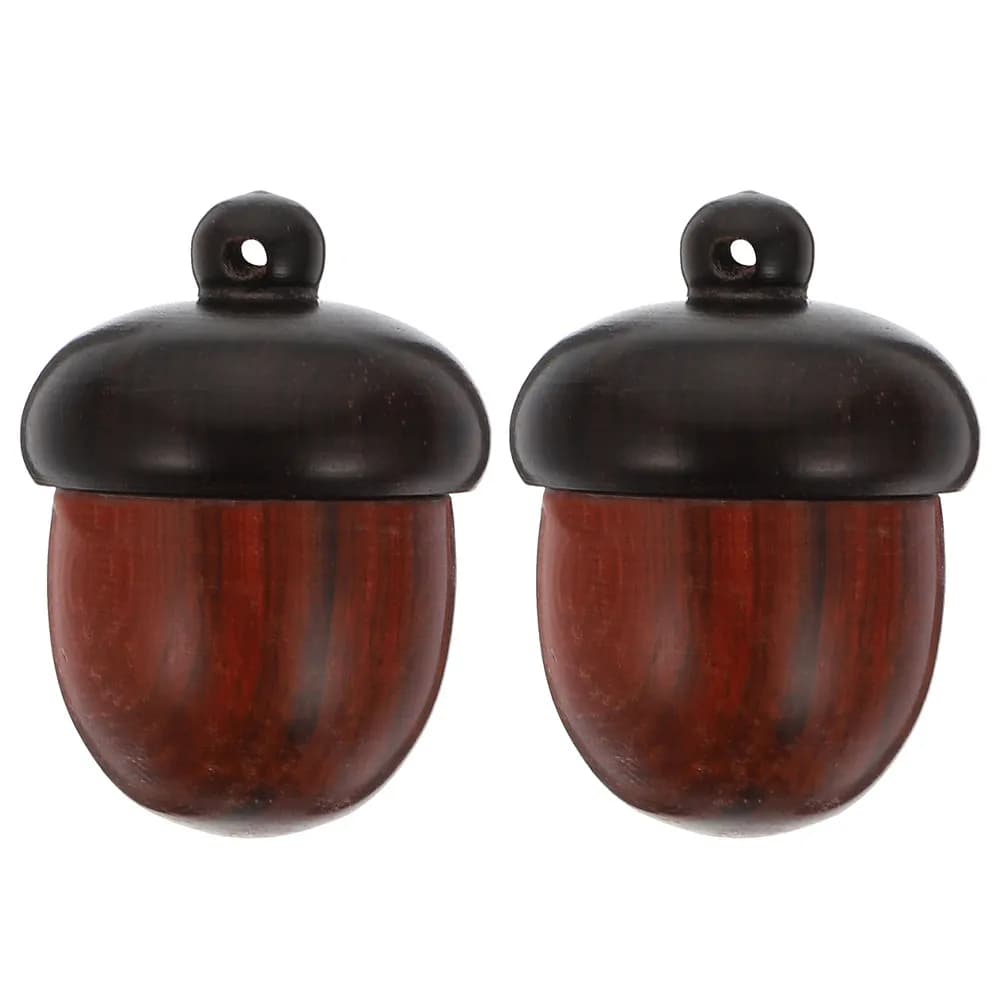 2 pezzi di ciondoli in legno a forma di ghianda, collana decorativa, diffusore di oli essenziali, leggero, mini, elegante, decorazione da appendere