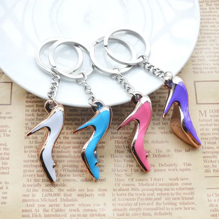 1 Pezzo Portachiavi a Forma di Scarpa con Tacco Alto, Ciondolo per Borsa e Auto, Gioiello per Donne YS-253