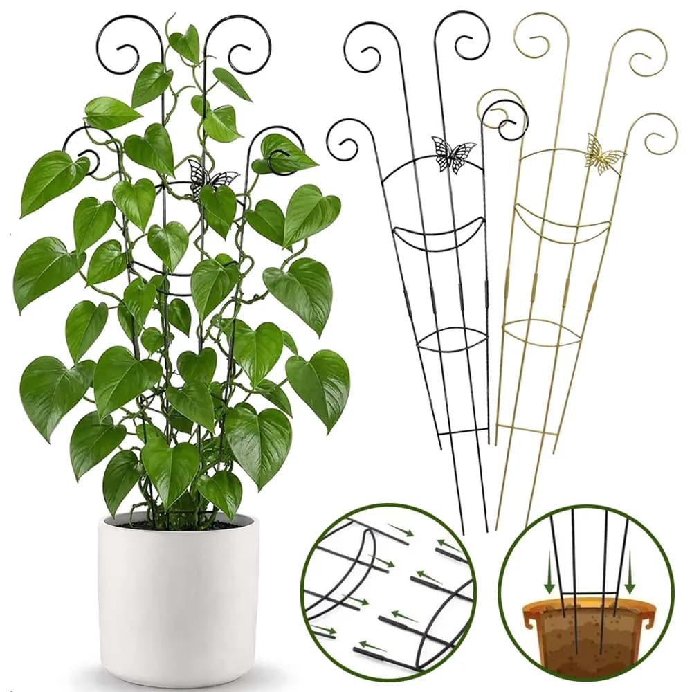 Climbing Plant Trellis ABS Plastic Flower Trellis Frame Stand Holder Plant Support Garden Stake Stand Climbing Rack Garden Decor