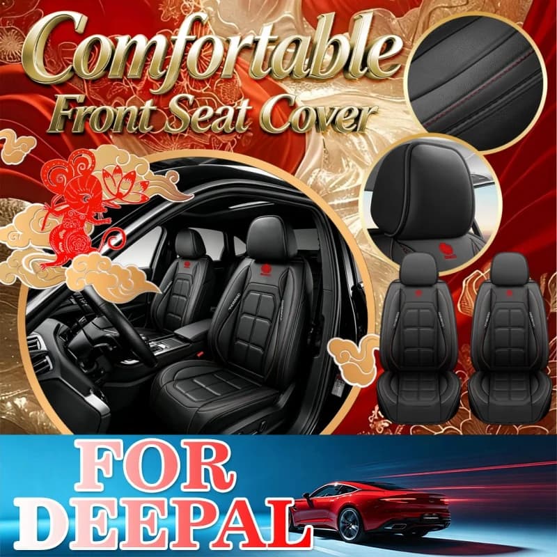 High-End Car Seat Covers For The Two Front Seats For Deepal Durable And Easy To Clean, With A Rear Storage Bag
