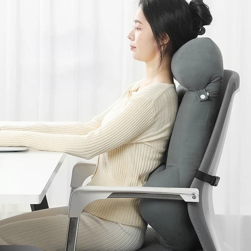 Cuscino di Supporto Lombare per Sedia da Ufficio, Cuscino Schienale Alto in Memory Foam per Sedia da Ufficio e Scrivania