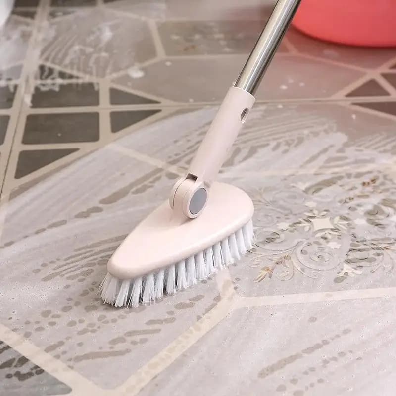Long Handle Stiff Bristle Floor Scrub Brush Multipurpose Bathroom Tile Bathtub Toilet Cleaner Brush For Home Cleaning