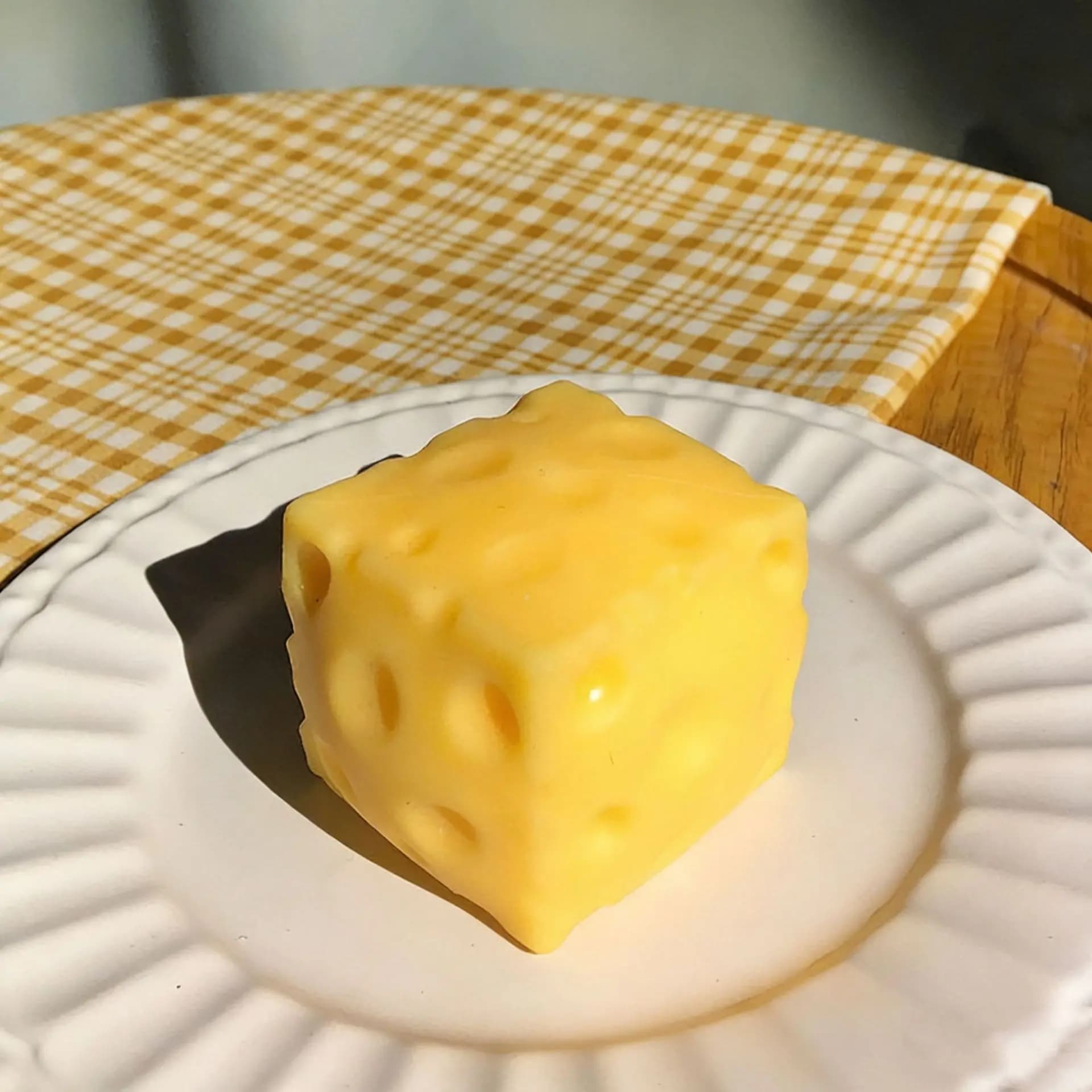 Palla Gigante Extra Grande a Forma di Formaggio, Giocattolo Antistress a Lenta Risposta per Adulti e Bambini