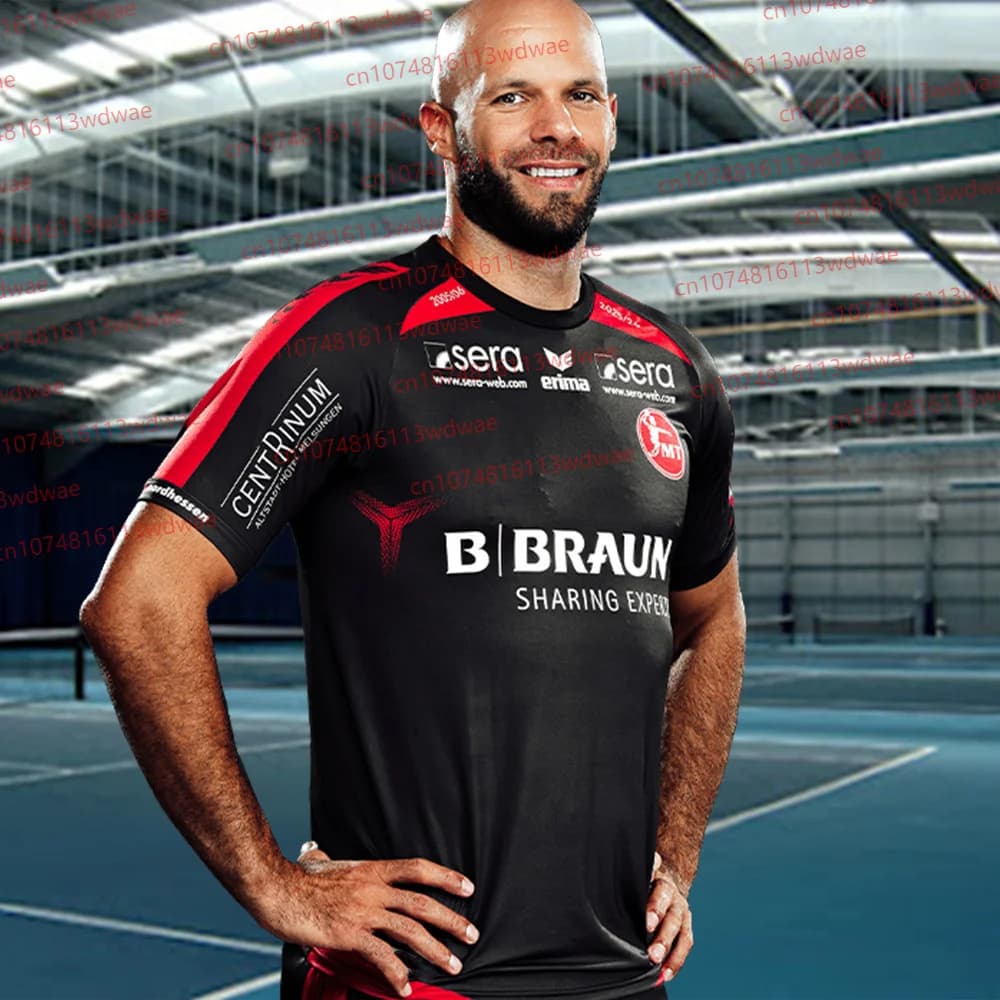 Men's T-shirt MT Melsungen Handball Shirt Youth Sports Clothing For Kids Oversize Training Handball Uniforms Handball Shirt Breathable Handball