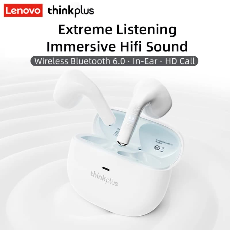 Lenovo LP31 Pro Auricolari Bluetooth 6.0 senza fili TWS Cuffie stereo Hifi Touch Control Auricolari sportivi da giocatore impermeabili con microfono